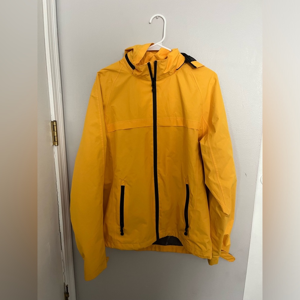 Yellow port authority rain coat NWOT